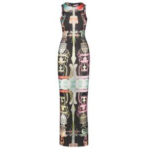 Skims summer mesh dress high neck long dress